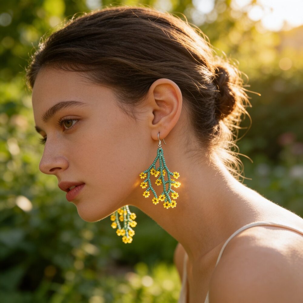 Lazy Susan Beaded Earrings
